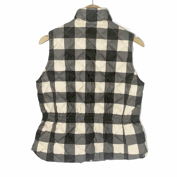 🎄3/$15 Talbots Plaid Down Filled Zipper Snap Vest SP - Picture 6 of 7